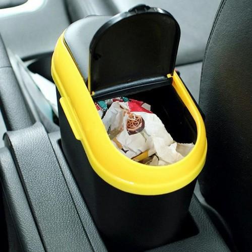 含稅特價汽車用座掛兩用雙翻蓋垃圾桶雜物桶(LTH1988)-細節圖6