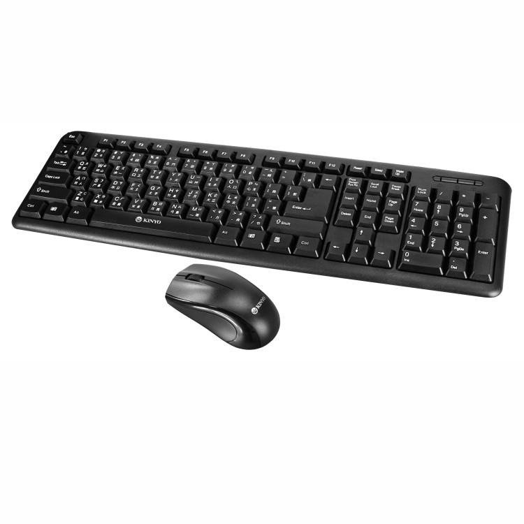 含稅全新原廠保固一年KINYO低噪音有線USB鍵盤滑鼠組(KBM-370)字號R4A106-細節圖6
