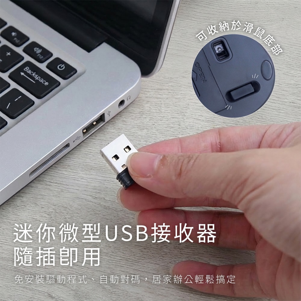 含稅全新原廠保固一年KINYO智慧省電人體好握好拿3種DPI選擇USB無線滑鼠(NGK-21)-細節圖4