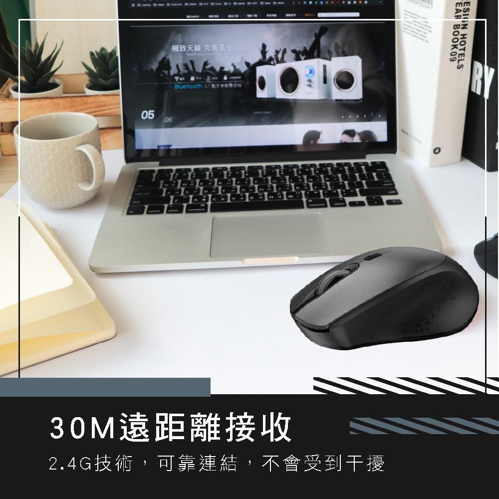 含稅全新原廠保固一年KINYO無光鏡面智能省力2.4GHz無線滑鼠(GKM-915)-細節圖4