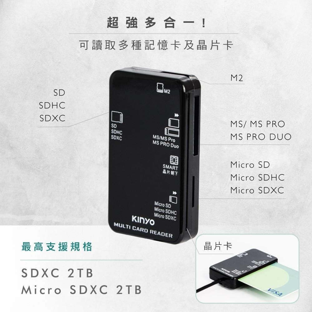 含稅全新原廠保固一年KINYO台灣晶片金融卡健保卡自然人憑證Win11Mac晶片讀卡機(KCR-6250)-細節圖2