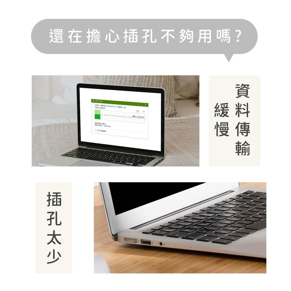 含稅全新原廠保固一年KINYO迷你1孔變3孔USB3.2 Gen1快傳5Gbps擴充HUB集線器(HUB-31C)-細節圖3