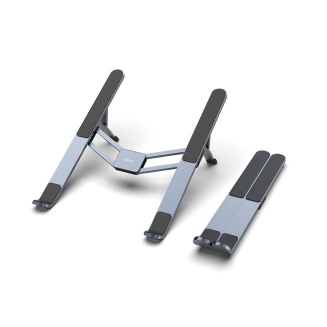 含稅全新原廠保固一年KINYO超輕量加厚鋁合金6段高度調整折疊筆電散熱支架增高支架(NCP-240)-細節圖2