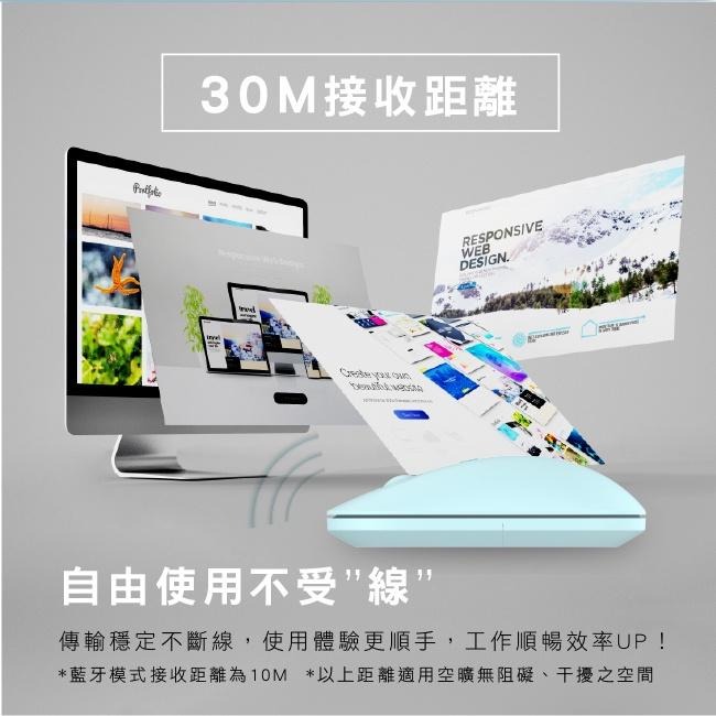 含稅原廠保固一年KINYO藍芽無線雙模式無光超靜音手機平板電腦無線滑鼠(GBM-1850)-細節圖8