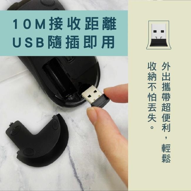 含稅原廠保固一年KINYO超靜音智慧省電無線USB滑鼠(GKM-538)-細節圖5