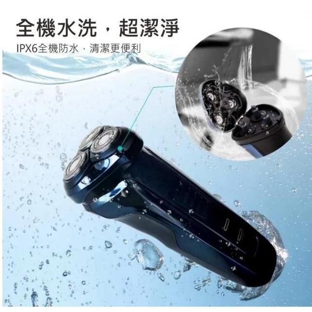 含稅原廠保固一年NAKAY充電式全水洗3D獨立浮動刀頭刮鬍刀帶鬢角刀(NS-603)-細節圖2