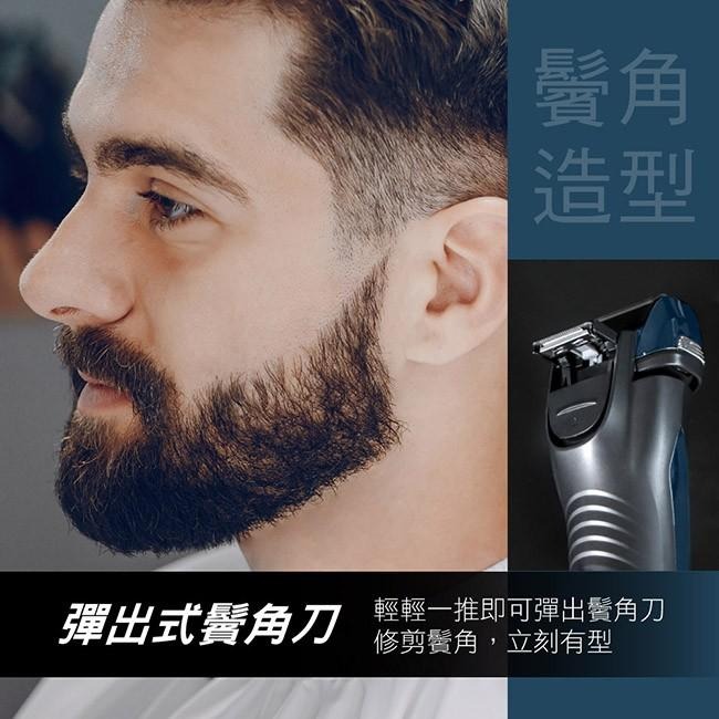含稅全新原廠保固一年KINYO往復式三刀頭刀頭可水洗USB充電電動刮鬍刀(KS-702)-細節圖8