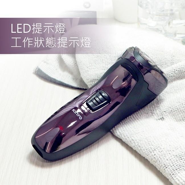 含稅全新原廠保固一年KINYO充電式三刀立體浮動刀頭電動刮鬍刀(KS-502)-細節圖9