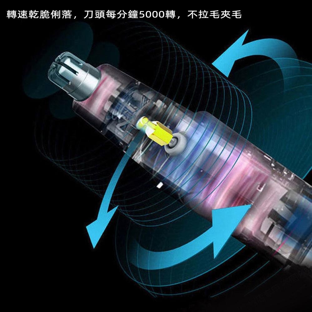 含稅全新特價月陽機頭可水洗高速電動鼻毛耳毛修剪器鼻毛刀(YD101)-細節圖2
