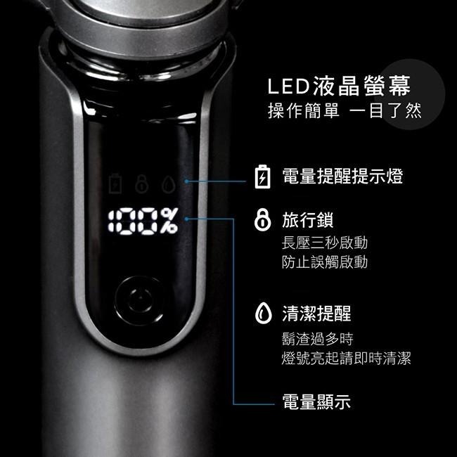 含稅原廠保固一年KINYO隨身可水洗快充超高轉速鎳合金刀網電動刮鬍刀(KS-507)-細節圖6