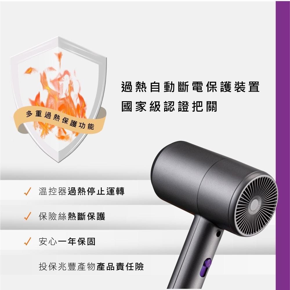 含稅全新原廠保固一年KINYO時尚美型超輕量過熱保護吹風機(KH-196)-細節圖6