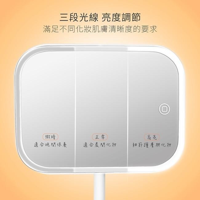 含稅原廠保固一年KINYO雙電源超大鏡面觸控白光28LED柔光化妝鏡(BM-077)-細節圖4