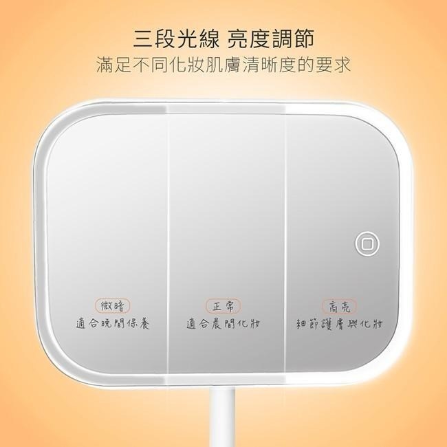 含稅原廠保固一年KINYO雙電源超大鏡面觸控白光28LED柔光化妝鏡(BM-077)-細節圖4
