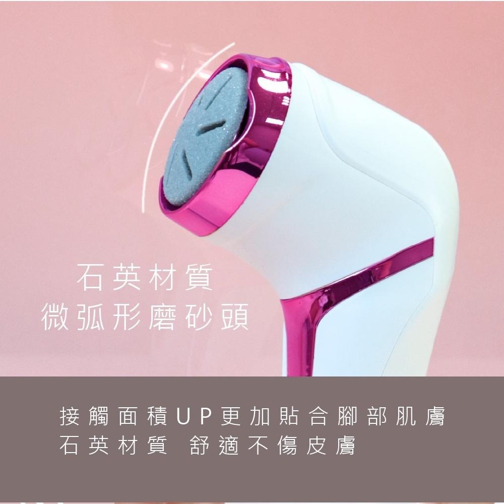 含稅原廠保固一年送三個磨砂頭KINYO旋轉360度吸入充電式美足機磨皮機(BT-283)-細節圖8