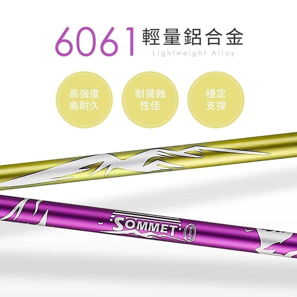 含稅全新原廠保固一年送收納袋KINYO秒裝速收輕量級6061鋁合金材質伸縮五節式登山杖(TP-6020)-細節圖3