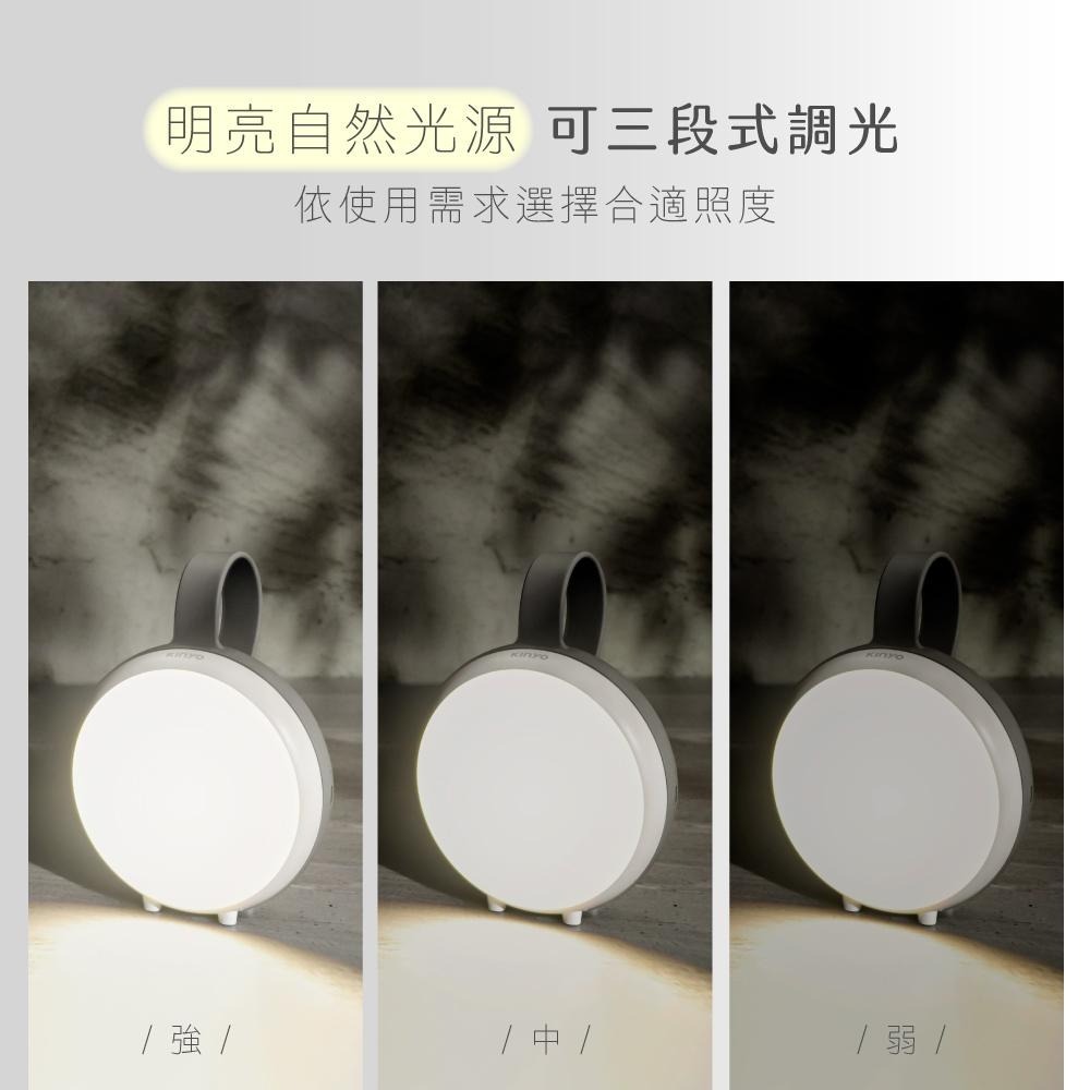 含稅全新原廠保固一年KINYO自然光充電式大電量高亮500流明應急燈露營燈工作燈手電筒(CP-077)-細節圖2
