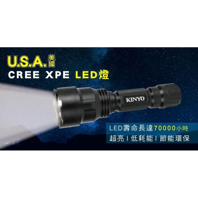 含稅原廠保固一年送電池充電器KINYO迷你變焦LED手電筒(LED-510)-細節圖6