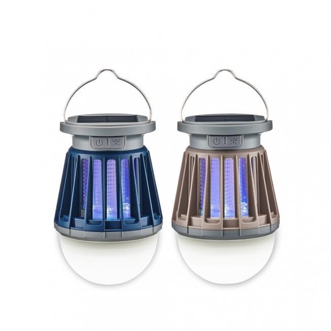 含稅全新原廠保固一年KINYO充電太陽能雙模式捕蚊照明兩用IPX4防水紫外光誘蚊高壓電擊捕蚊燈露營燈(KL-6052)-細節圖9