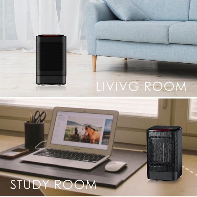 含稅全新原廠保固一年KINYO迷你低噪音3秒加熱自擺頭六重保護陶瓷電暖器(NEH-120)-細節圖9