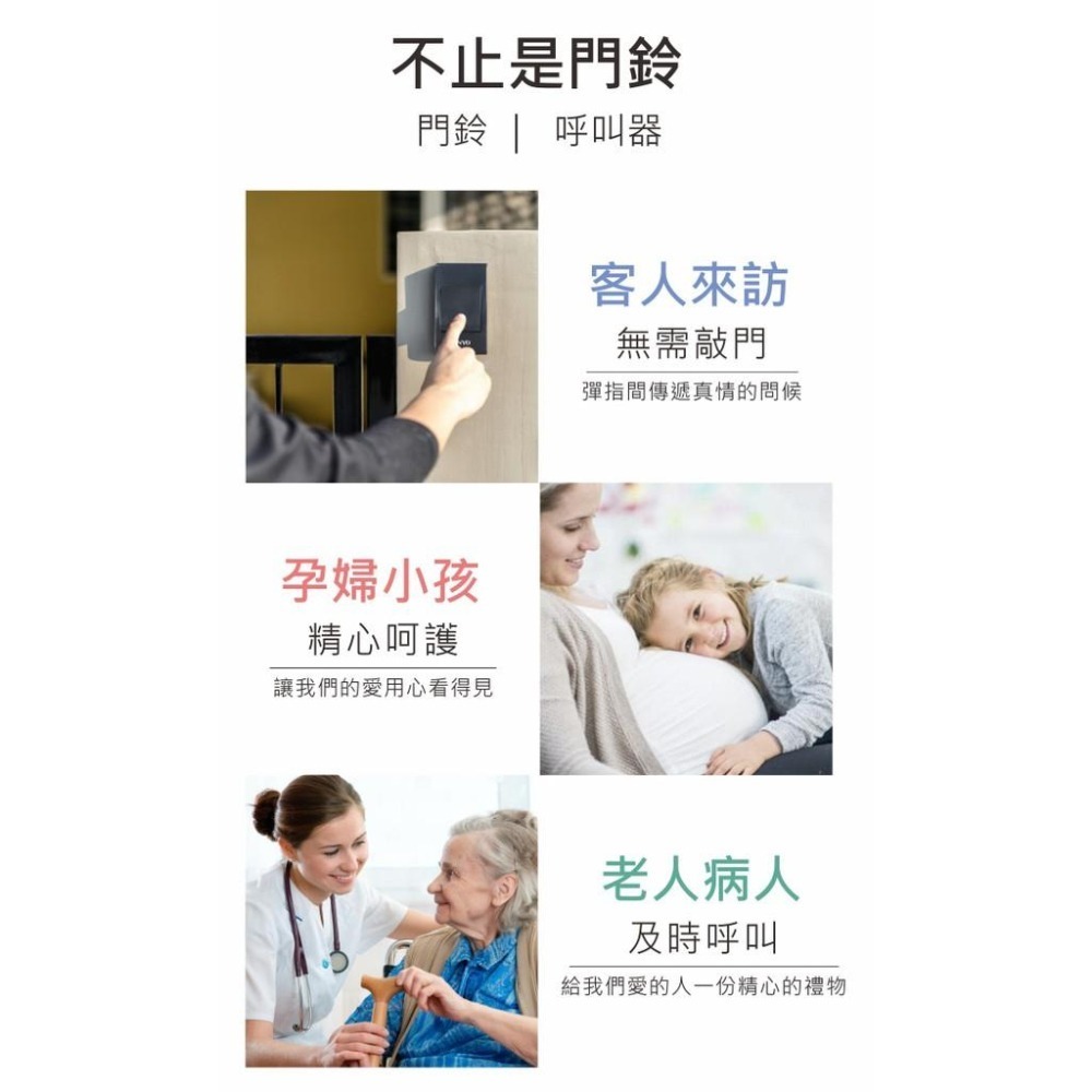 含稅原廠保固一年KINYO電池式插電式遠距離無線門鈴(DBA-389)-細節圖2