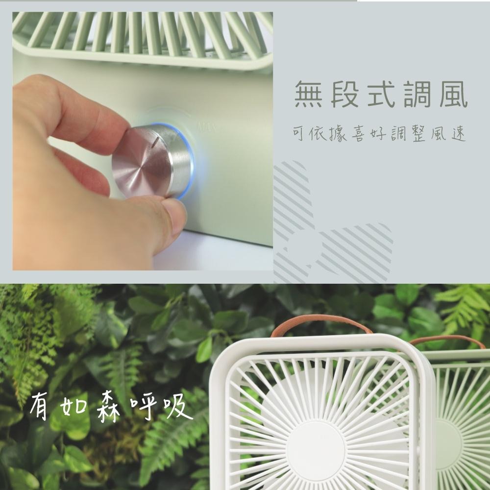 含稅全新原廠保固一年KINYO充電式大電量5吋復古靜音小風扇電風扇涼風扇(UF-5750)-細節圖4