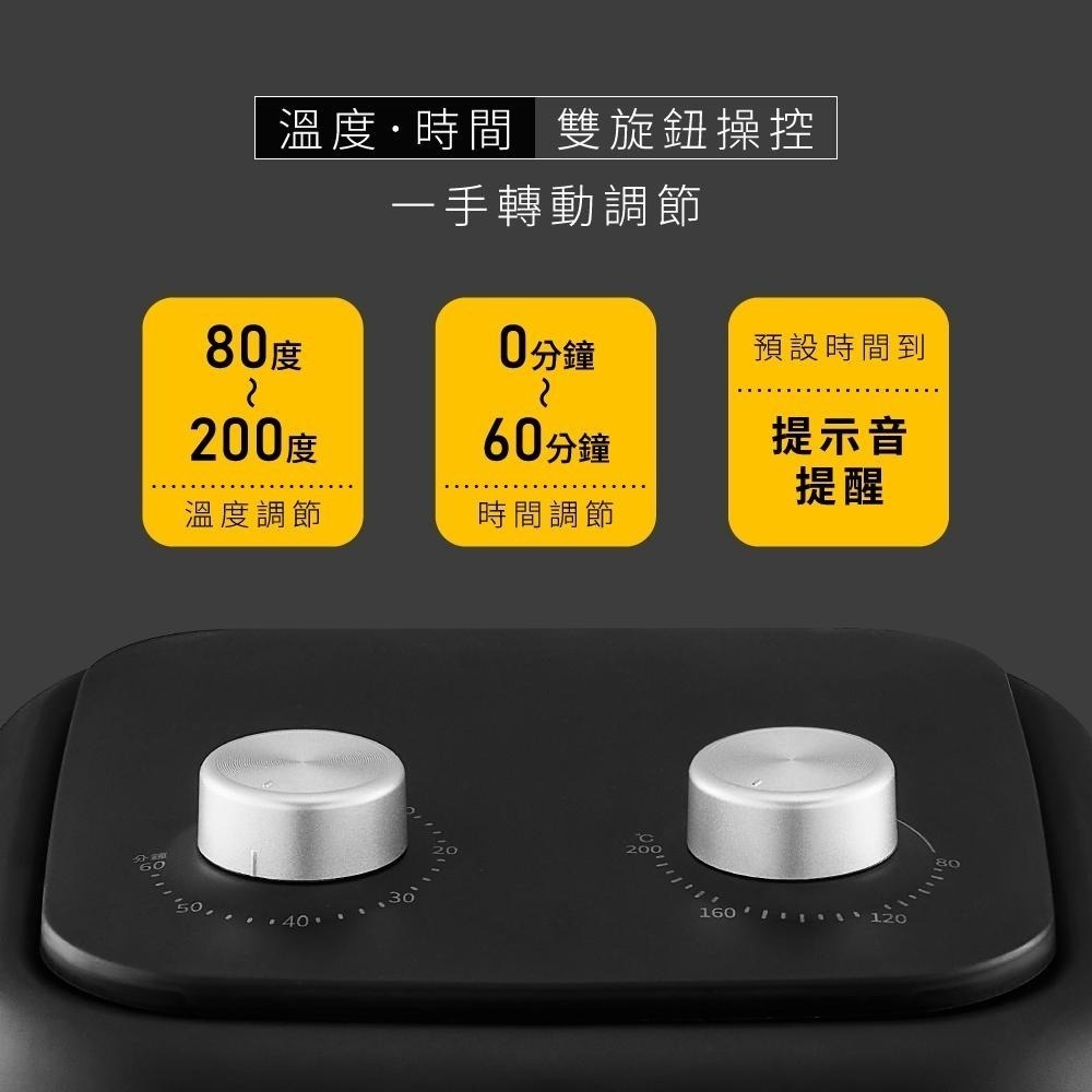 含稅全新原廠保固一年送食譜KINYO大容量6.5公升渦流氣旋雙食品級檢驗不沾塗層多重保護氣炸鍋(AF-265)-細節圖5