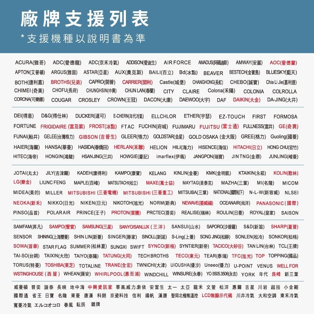 含稅全新原廠保固一年KINYO萬用型自動永久記憶變頻窗型冷暖調節清淨舒眠冷氣遙控器(CAV-575)-細節圖3