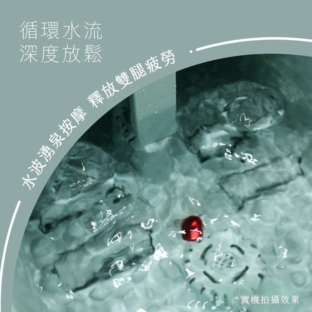 含稅全新原廠保固一年KINYO折疊式無段調溫湧泉滾輪按摩陶瓷加熱恆溫帶草藥盒足浴機泡腳機(IFM-7300)-細節圖4