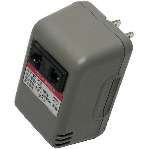含稅含稅全新原廠保固一年台灣製造功率50W內將輸入110V轉變成220V旅行用電源昇壓器(YC-103)-細節圖3