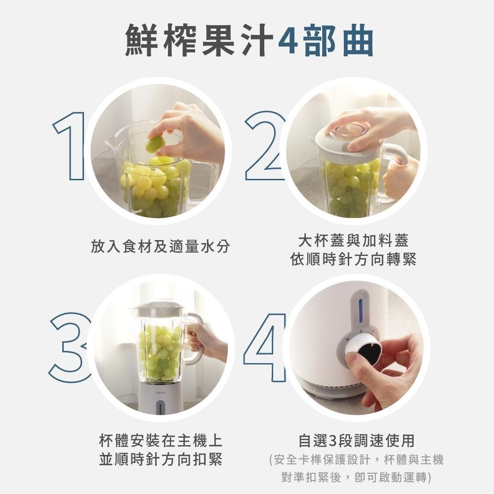 含稅全新原廠保固一年KINYO高轉速304刀頭1.25公升LFGB食品級杯組隨行杯果汁機(JR-56)-細節圖3