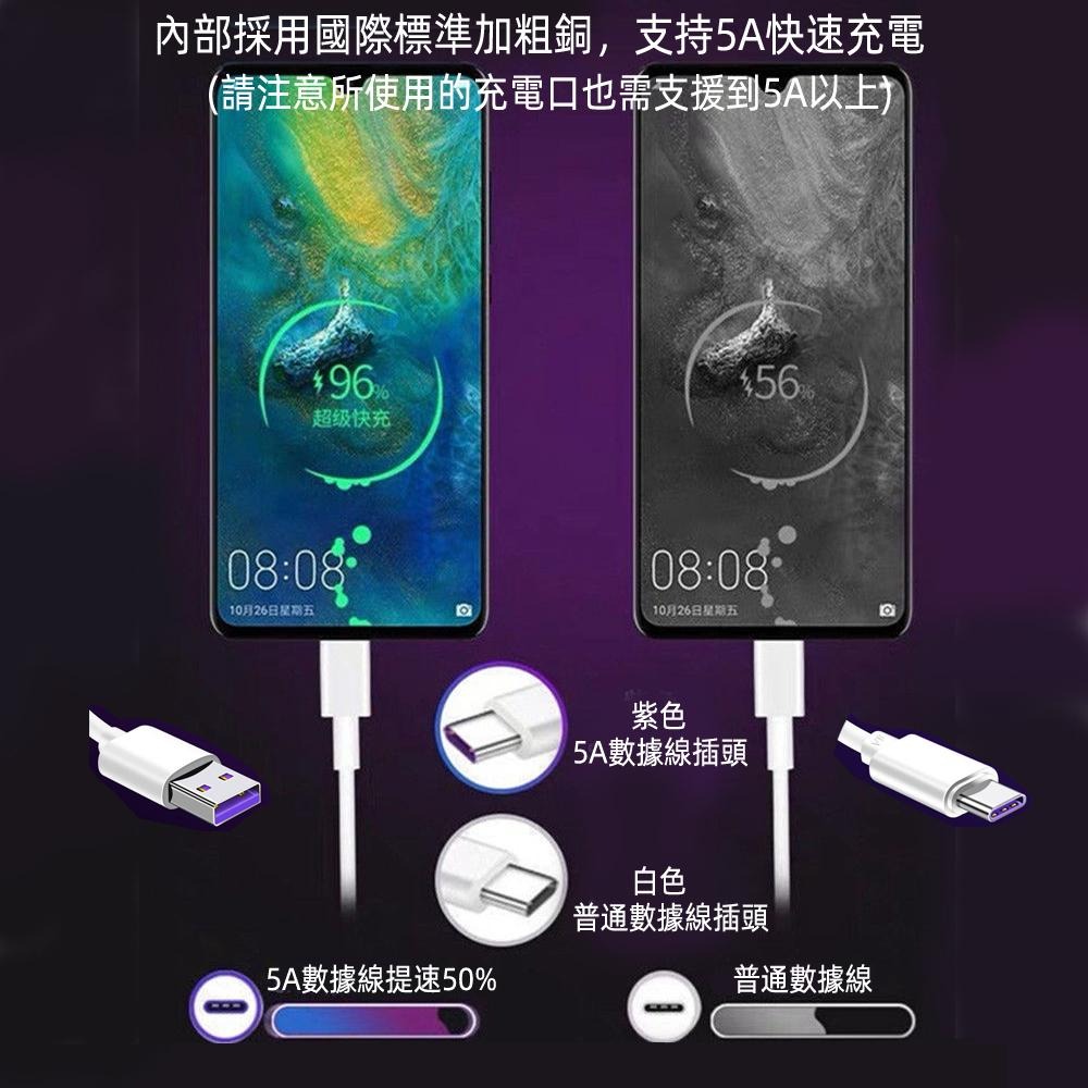 含稅全新特價一年保固月陽超值2入真5A快充25公分TypeC手機平板充電線傳輸線(TYP025X2)-細節圖3