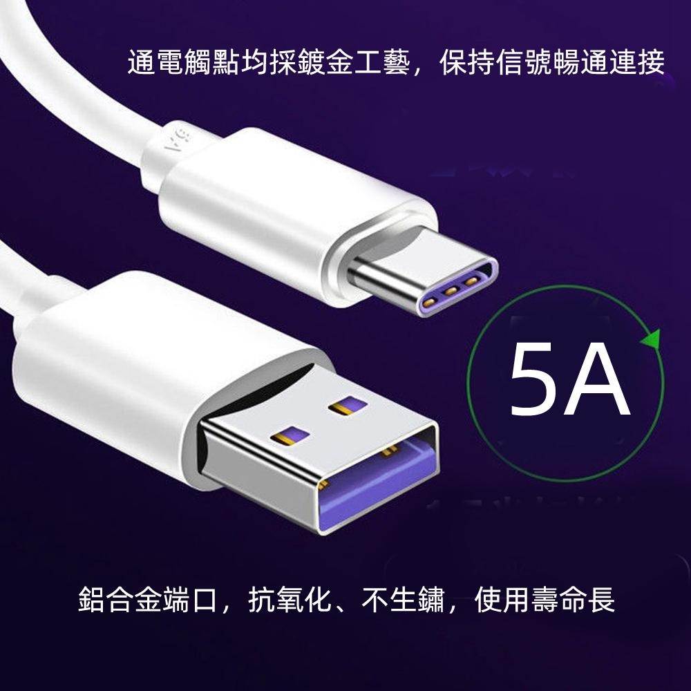 含稅全新特價一年保固月陽超值2入真5A快充25公分TypeC手機平板充電線傳輸線(TYP025X2)-細節圖6