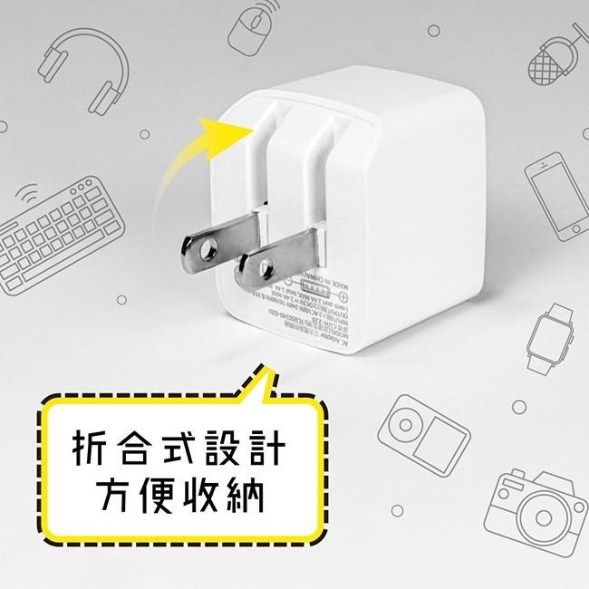 含稅全新原廠保固一年KINYO 雙USB快速2.4A充電器(CUH-220W)-細節圖4