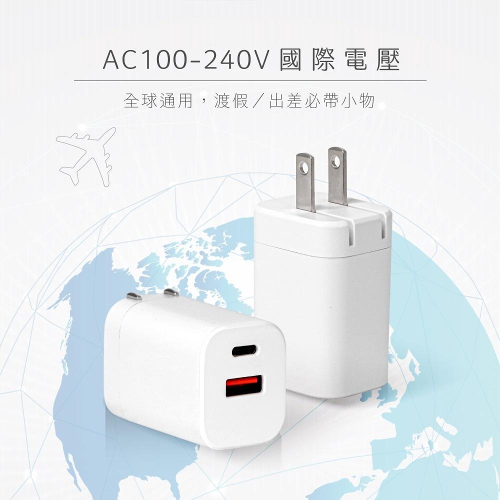 含稅全新原廠保固一年KINYO氮化鎵國際電壓PD3.0快充30W加USB充電器充電頭(PDCB-035)-細節圖5