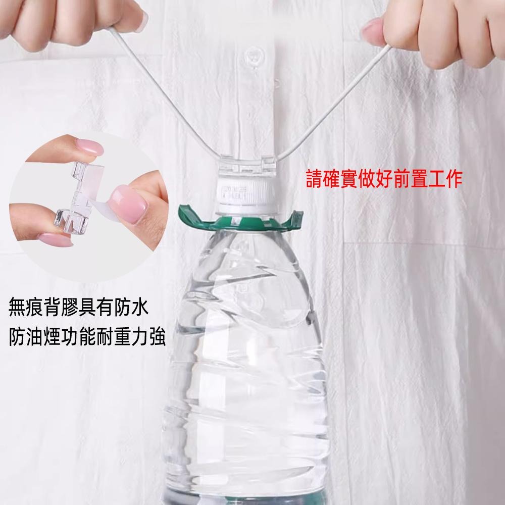 含稅全新特價月陽超值40入無痕中號透明款電線整理收納固定器理線器集線器(TA07X40)-細節圖6
