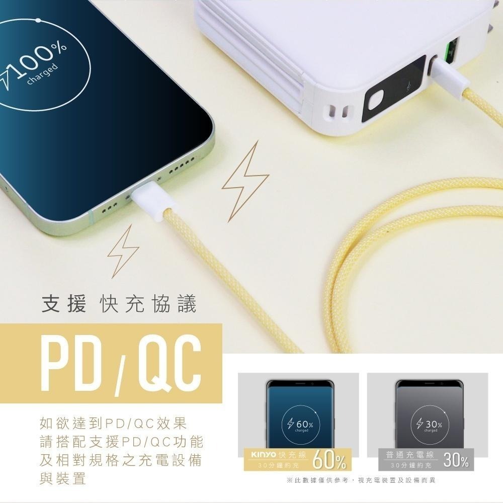 含稅全新原廠保固一年極速1公尺TYPEC TO TYPEC快充PDQC60W充電線資料傳輸線USB-TYC06-細節圖2