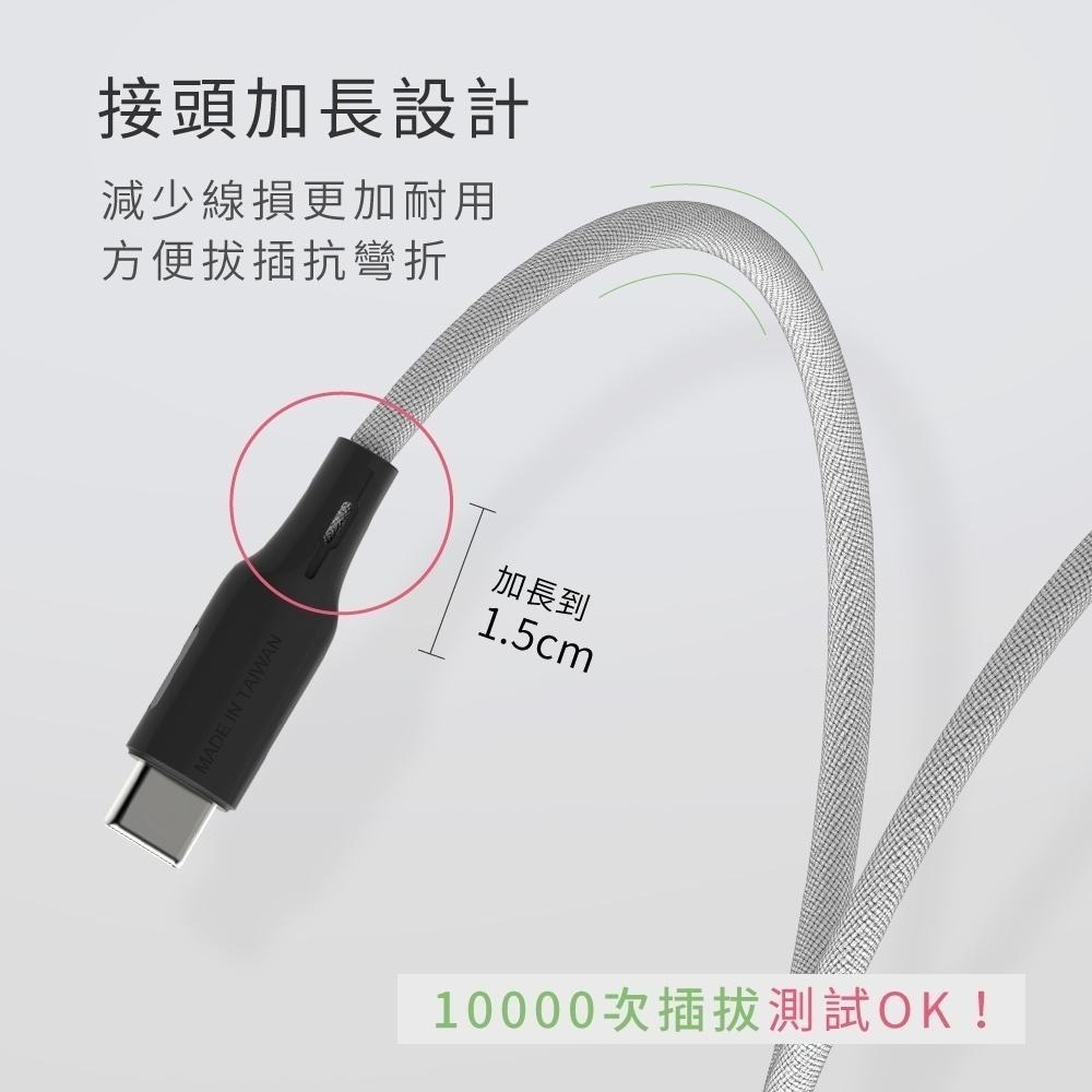 含稅全新原廠保固一年KINYO台灣製磁吸秒收快充3A長1米TypeC跟8PIN充電線資料傳輸線USB-A915.C915-細節圖6