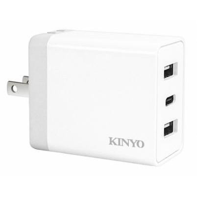含稅原廠保固一年KINYO雙孔USB+TypeC防過壓過流短路快速充電器(CUH-5355)-細節圖6