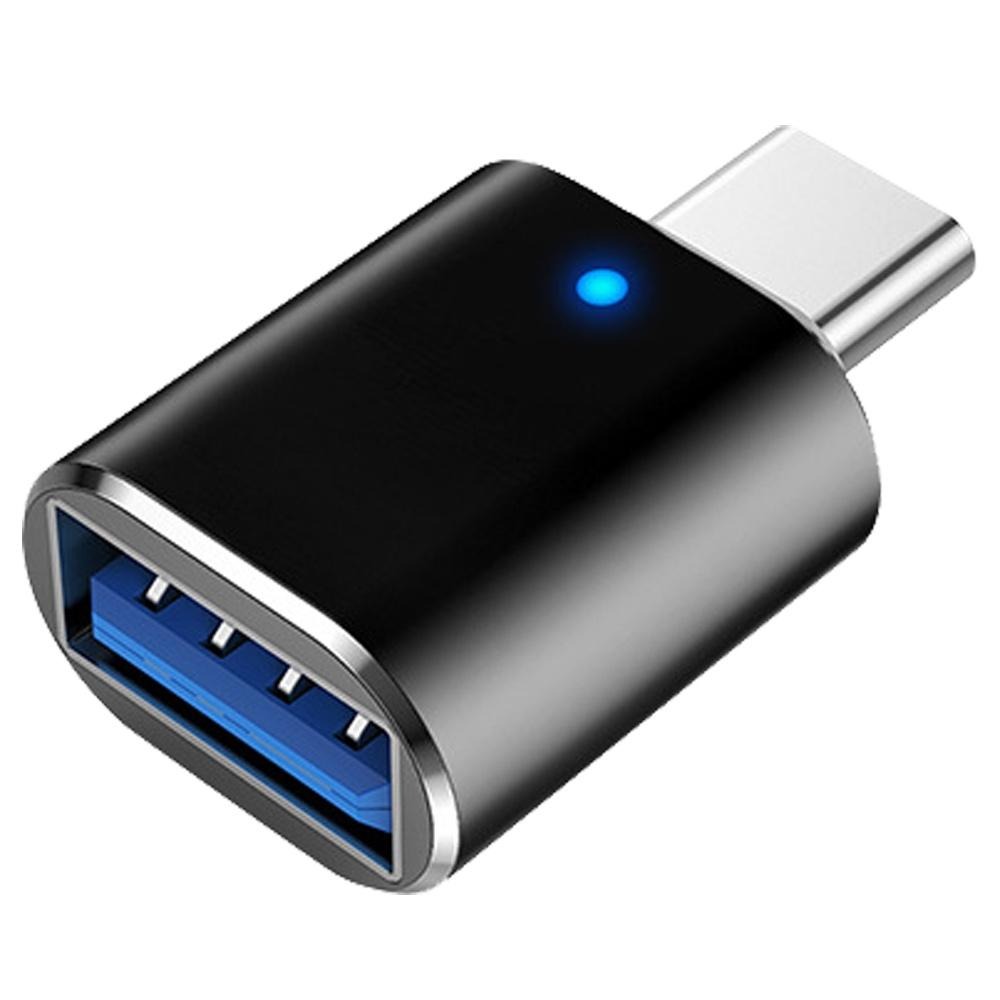 含稅全新特價月陽鋁合金Type-C公轉USB3.0母帶LED燈支援OTG轉接頭(CTU30)-細節圖9