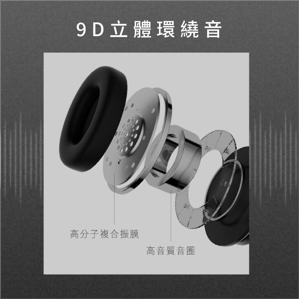 含稅全新原廠保固一年KINYO高續航藍牙5.3極輕量9D環繞真無線有線兩用頭戴耳機麥克風(BTE-3835)-細節圖4