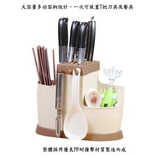 含稅特價多功大容量瀝水式刀具架餐具架收納架(KL8027)-細節圖2