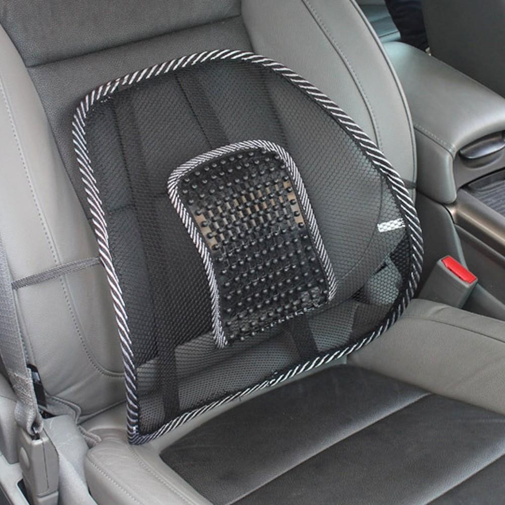含稅特價超值2入車用辦公室兩用冰絲透氣網狀按摩腰靠墊(42392)-細節圖7