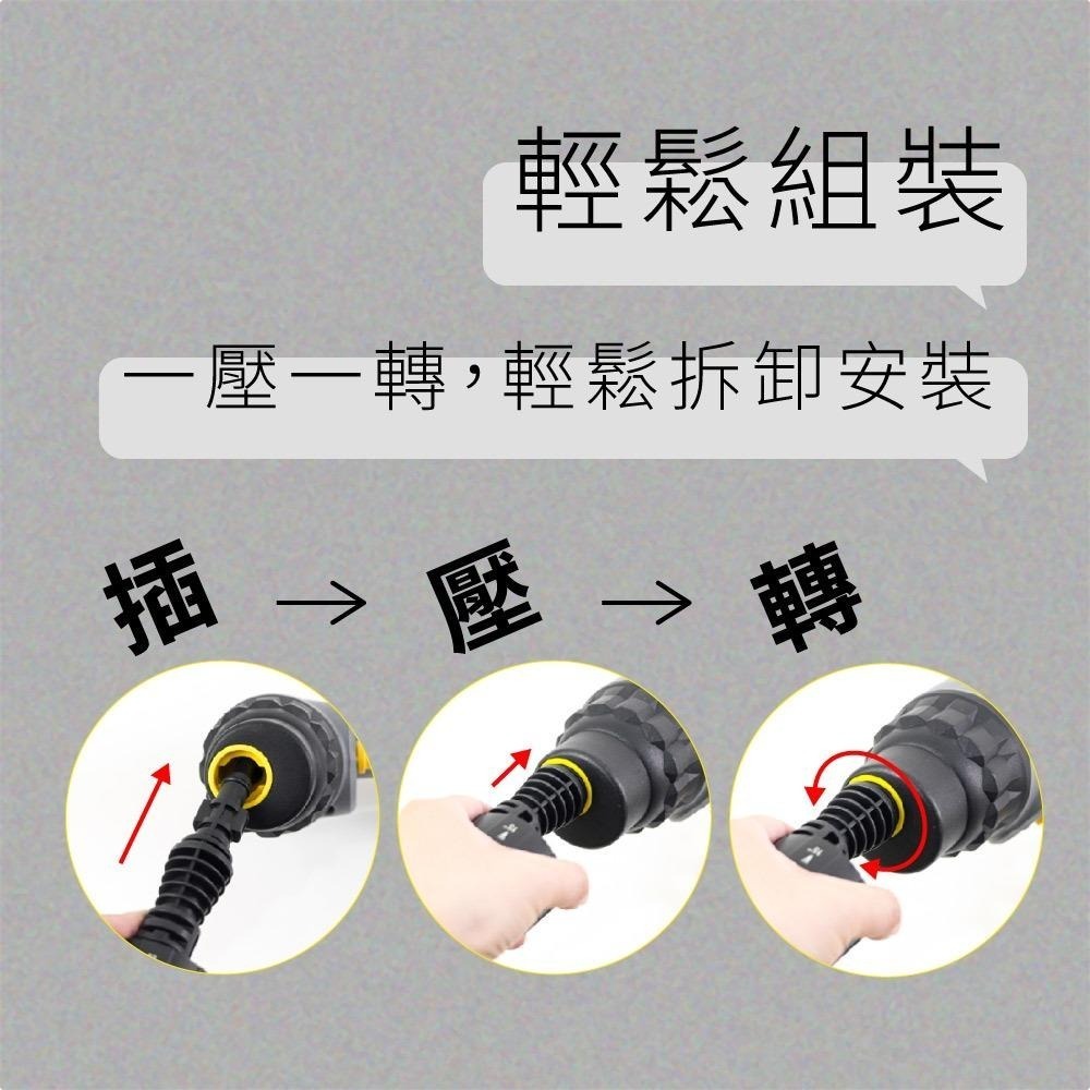 含稅全新原廠保固一年送收納包KINYO充電式大電量6出水模式5米管高壓清洗機(HPC-63)-細節圖8