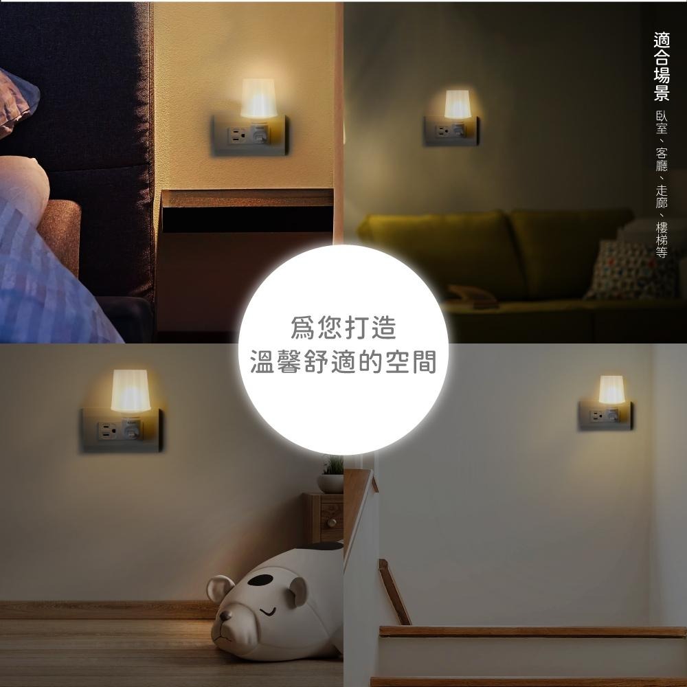 含稅全新原廠保固一年KINYO台灣製簡約經典黃光橫向插座設計E12燈座高阻燃LED小夜燈氣氛燈(NL-5927)-細節圖8