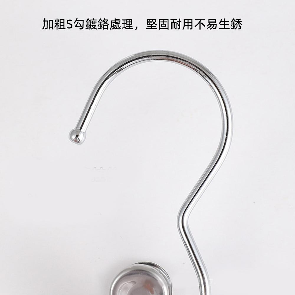 含稅全新特價月陽超值5個無痕防滑不鏽鋼帶S勾強力夾曬衣夾晾衣架(CL1142X5)-細節圖4