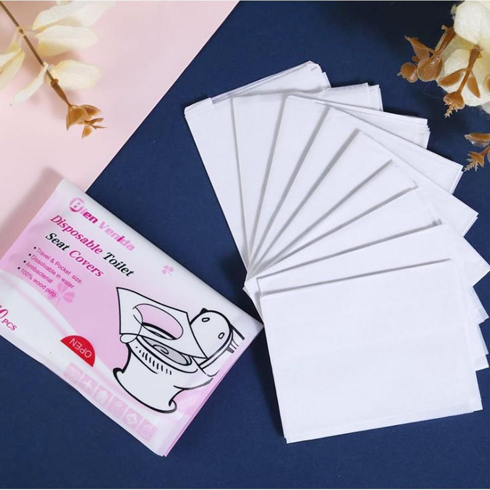 含稅特價月陽超值10入外出攜帶式溶水型原木漿馬桶座墊防污紙(P4236X10)-細節圖3