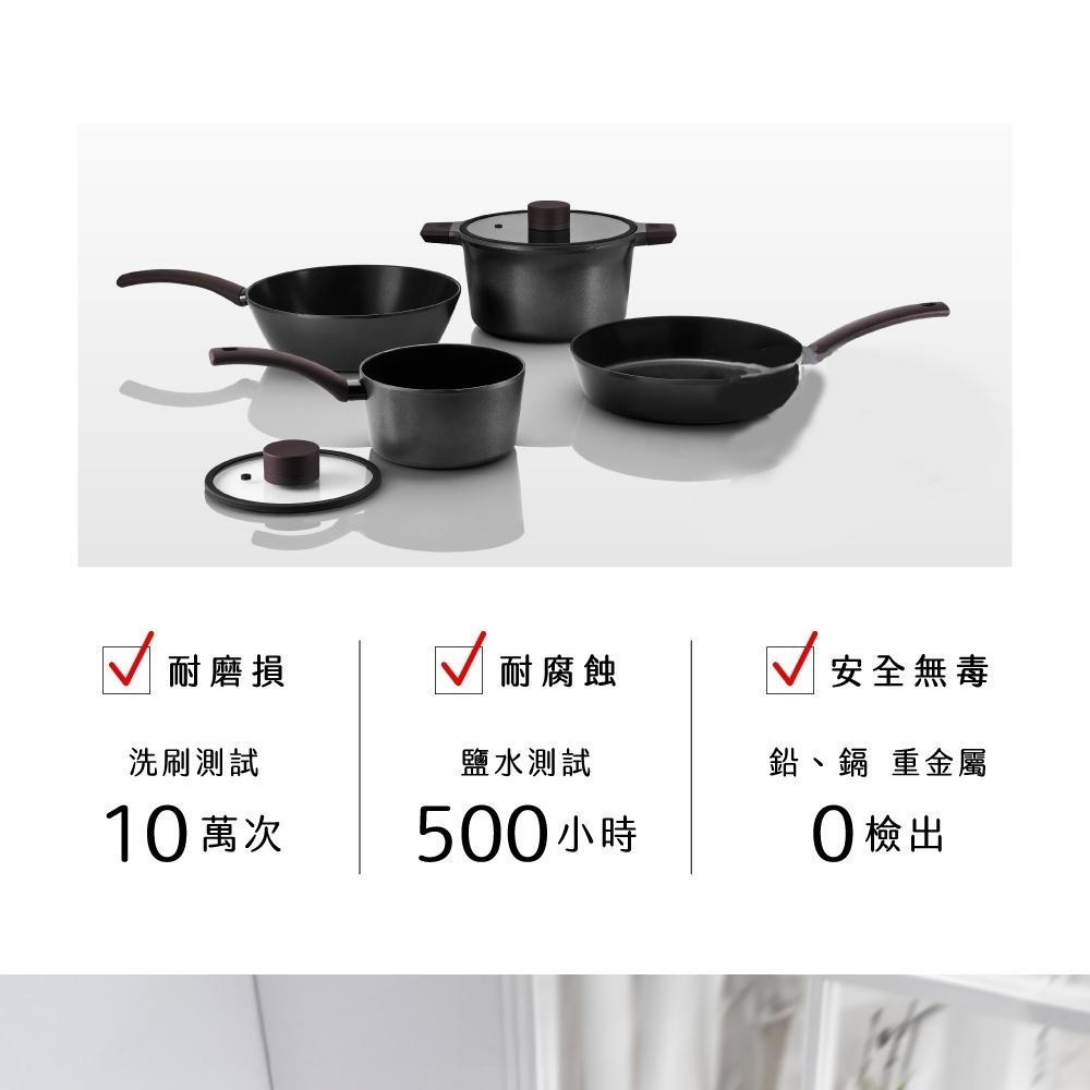 含稅全新原廠nera韓國塗料SGS無毒一體鑄造7層複合不沾湯鍋平底鍋炒鍋PO-2370.2373. 2375. 2377-細節圖3