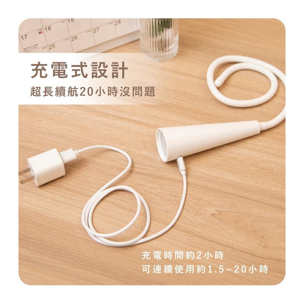 含稅全新原廠保固一年KINYO充電式三色溫長續航無段調光可當手電筒LED檯燈(LED-6534)-細節圖5