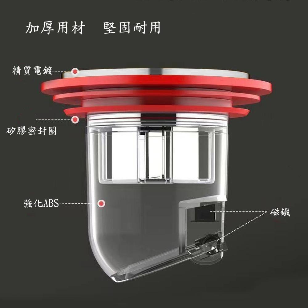 含稅全新特價月陽加厚帶過濾通用型重力加磁吸防臭防蟑地漏芯排水水門落水頭(NLY44X1)-細節圖7