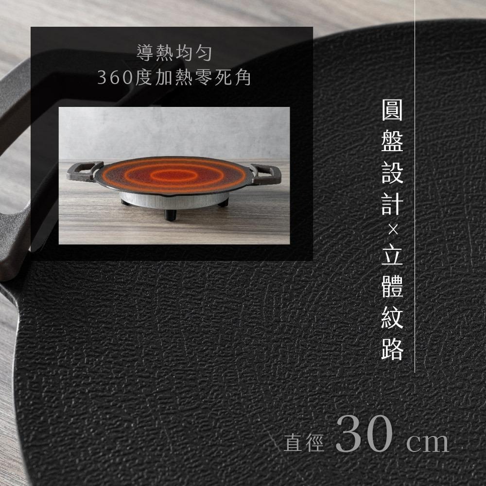 含稅全新原廠保固一年KINYO韓式超薄機身雙食認證不沾塗層導油嘴30cm安全BBQ電烤盤(BP-230)-細節圖5